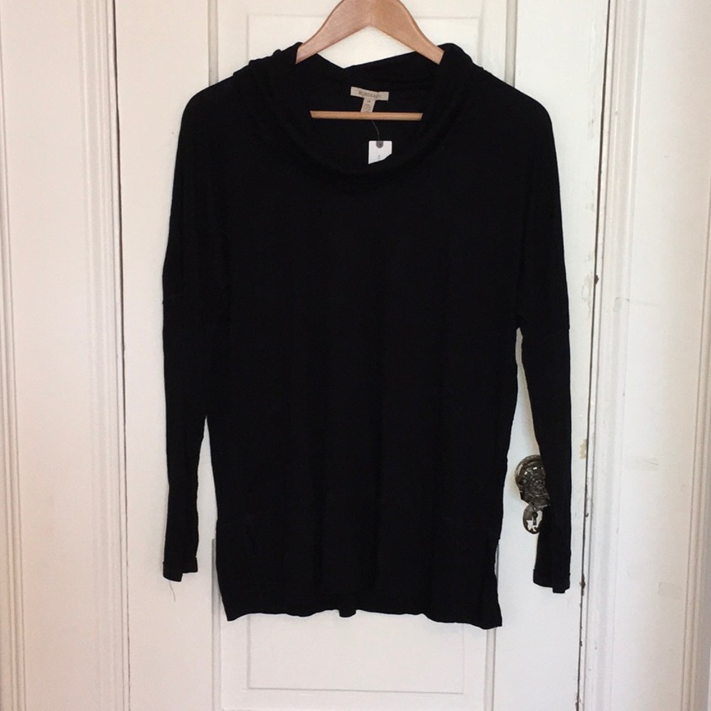 NWT Anthropologie Bordeaux Cowl neck sweater